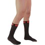 MACHO - CALZINI SOTTILI TAGLIA UNICA NERO/ROSSO