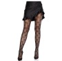 LEG AVENUE - FISHNET TIGHTS WITH BOW BLACK