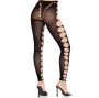 LEG AVENUE - BAS OPAQUES SANS COUTURE AVEC DÉCOUPE AUX PIEDS NOIRS