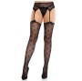LEG AVENUE - CALZE A CUORE CON GIARRETTIERE NERE