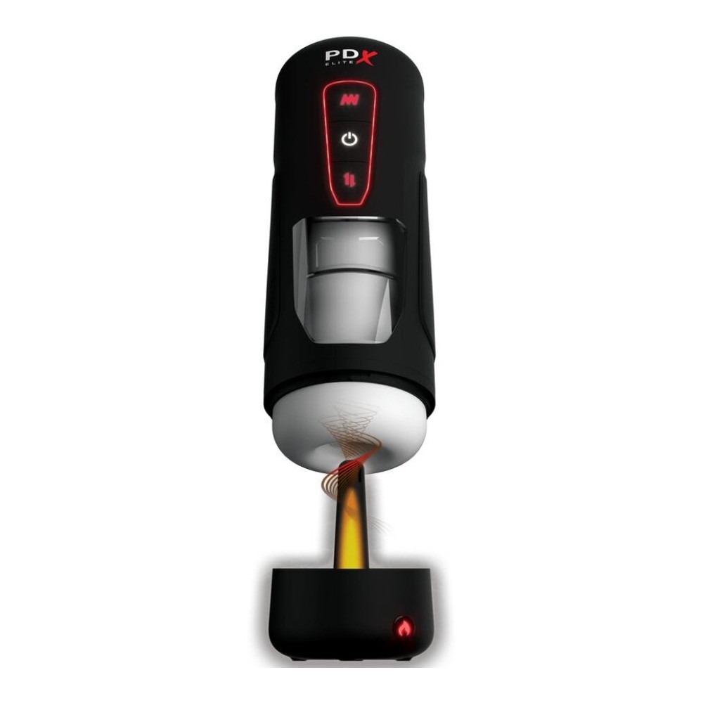 PDX ELITE - MILK ME HOTTER AUTOMATIC MASTURBATOR WITH THRUSTING AND HEAT EFFECT VIBRATION