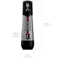 PDX ELITE - VIEWTUBE MAX VIEW MASTURBATEUR AUTOMATIQUE AVEC ASPIRATION TRANSPARENTE