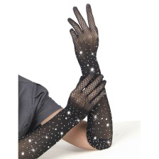 SUBBLIME - 957469 LUVAS TRANSPARENTES SHINE PRETAS S/M
