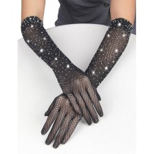SUBBLIME - 957469 LUVAS TRANSPARENTES SHINE PRETAS S/M