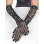 SUBBLIME - 957469SHINE TRANSPARENTE HANDSCHUHE SCHWARZ S/M