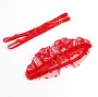 SUBBLIME - 957513 COMPLETO REGGISENO E GIARRETTIERA IN PIZZO ROSSO L/XL