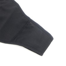 SUBBLIME - 957537 LEDERKLEID MIT BLUMENSPITZE SCHWARZ L/XL