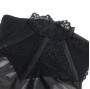 SUBBLIME - 957551 LACE COLLAR LEATHER DRESS BLACK L/XL