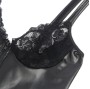 SUBBLIME - 957568 ROBE ZIPPÉE EN CUIR NOIR S/M