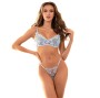 SUBBLIME - 957629 FLOWER EMBROIDERED BRA AND PANTIES SET SKY BLUE S/M