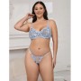 SUBBLIME - 957636 BH- UND SLIP-SET MIT BLUMENSTICKEREI HIMMELBLAU L/XL