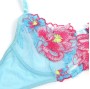 SUBBLIME - 957643 BH- UND STRUMPFGÜRTEL-SET MIT BLUMENSTICKEREI ROSA S/M