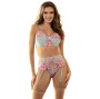 SUBBLIME - 957650 BH- UND STRUMPFGÜRTEL-SET MIT BLUMENSTICKEREI ROSA L/XL