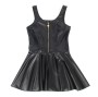 SUBBLIME - 957667 ABITO IN PELLE CON ZIP CUORE NERO S/M