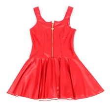 SUBBLIME - 957698 LEDERKLEID MIT HERZ-REISSVERSCHLUSS, ROT, L/XL