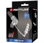 PRETTY LOVE - MANCHON PÉNIS AVEC PLUG ANAL TRANSPARENT