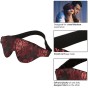 CALEXOTICS - SCANDAL OPAQUE EYE MASK WITH RED DETAILS