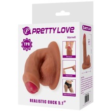 PRETTY LOVE - WARNELL DILDO ULTRA REALISTA E ELÁSTICO 9,5 CM MULATO