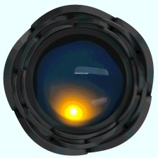 PRETTY LOVE - TARION ANAL PLUG WITH LED LIGHT BLACK 12.5 CM
