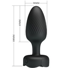 PRETTY LOVE - VARIAN ANAL PLUG WITH LED LIGHT BLACK 10.8 CM