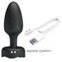 PRETTY LOVE - VARIAN PLUG ANALE CON LUCE LED NERO 10,8 CM