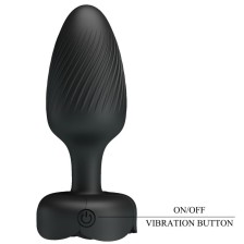 PRETTY LOVE - VARIAN ANAL PLUG WITH LED LIGHT BLACK 10.8 CM