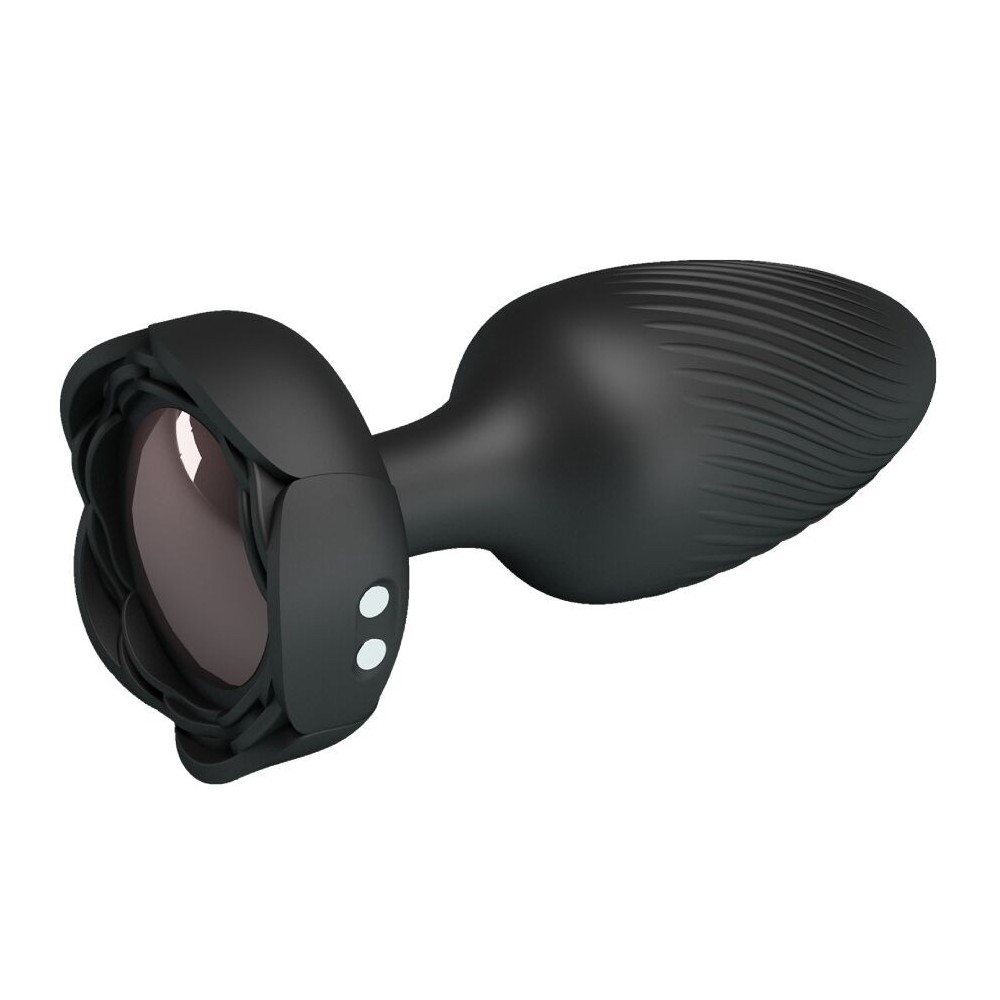 PRETTY LOVE - OSBORN PLUG ANALE CON LUCE LED NERO 9,8 CM