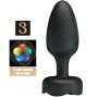 PRETTY LOVE - OSBORN PLUG ANAL AVEC LUMIÈRE LED NOIR 9,8 CM