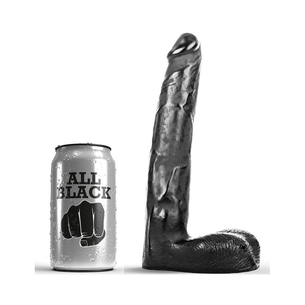 ALL BLACK - DILDO REALISTIC 21 CM