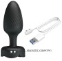 PRETTY LOVE - OSBORN PLUG ANALE CON LUCE LED NERO 9,8 CM