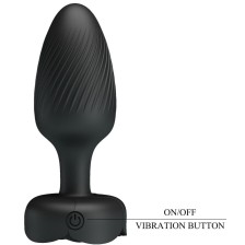 PRETTY LOVE - OSBORN PLUG ANALE CON LUCE LED NERO 9,8 CM