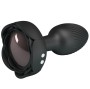 PRETTY LOVE - PLUG ANAL OLMAN AVEC LUMIÈRE LED NOIR 8,8 CM