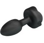 PRETTY LOVE - PLUG ANAL OLMAN AVEC LUMIÈRE LED NOIR 8,8 CM