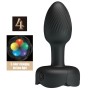 PRETTY LOVE - OLMAN ANAL PLUG WITH LED LIGHT BLACK 8.8 CM