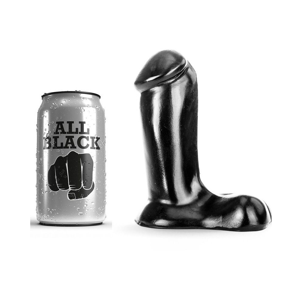 ALL BLACK - DILDO REALISTIC 14 CM