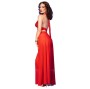 CHILIROSE - CR 4857 CONJUNTO DE BLUSA E CALÇA VERMELHA TAMANHO P