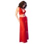CHILIROSE - CR 4857 ENSEMBLE HAUT ET PANTALON ROUGE TAILLE L