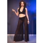 CHILIROSE - CR 4857 SET TOP E PANTALONI NERI TAGLIA M