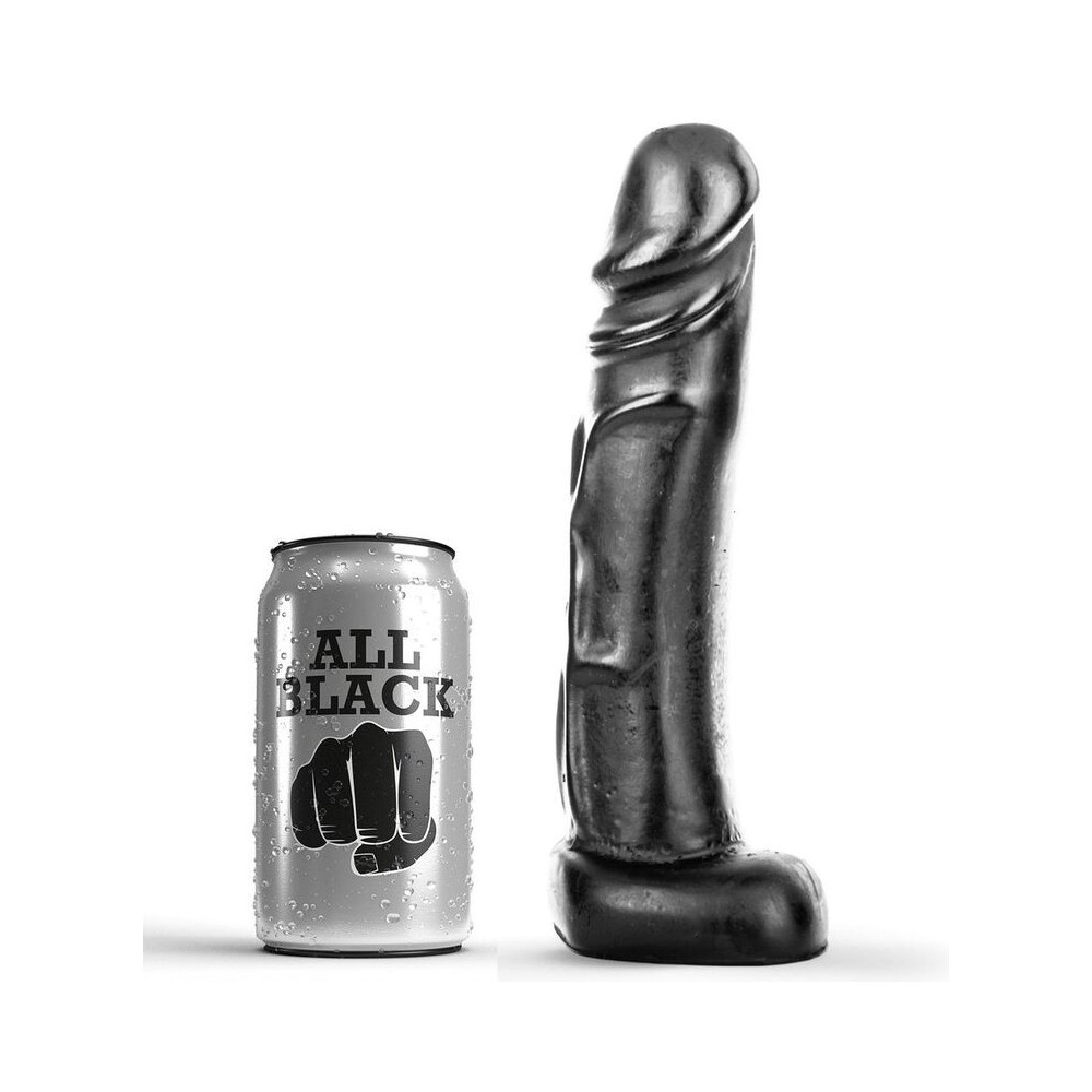 ALL BLACK - DILDO 22 CM