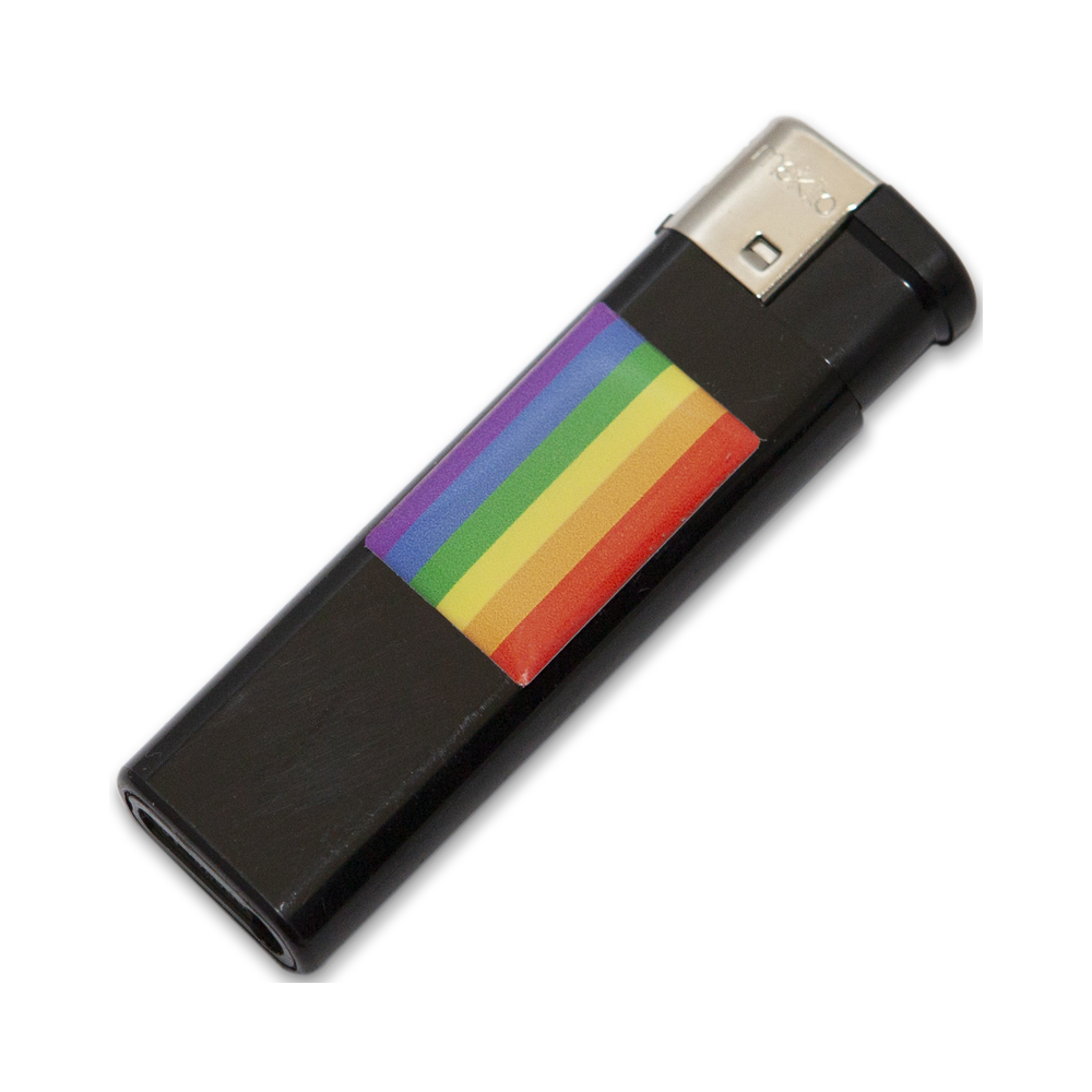 PRIDE - PRETO MAIS CLARO COM BANDEIRA LGBT