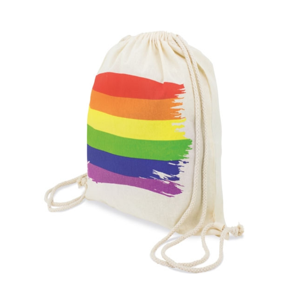 PRIDE - MOCHILA COM BANDEIRA LGBT DE ALGODO