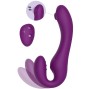XOCOON - VIBRATORE 2 IN 1 STRAPLESS STRAP-ON CON TELECOMANDO VIOLA