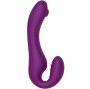 XOCOON - VIBRATORE 2 IN 1 STRAPLESS STRAP-ON CON TELECOMANDO VIOLA
