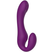 XOCOON - VIBRATORE 2 IN 1 STRAPLESS STRAP-ON CON TELECOMANDO VIOLA