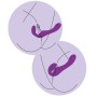 XOCOON - VIBRATORE 2 IN 1 STRAPLESS STRAP-ON CON TELECOMANDO VIOLA