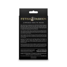 NS NOVELTIES - FETISH & FASHION FECHADO BOCA COM ZÍPER CAPUZ NYLON PRETO