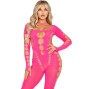 LEG AVENUE - BODYSTOCKING ROSA SCHIENA APERTA TAGLIA UNICA