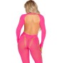 LEG AVENUE - BODYSTOCKING ROSA SCHIENA APERTA TAGLIA UNICA