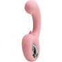 PRETTY LOVE - ERYNNYES VIBRATORE PUNTO G + STIMOLATORE CLITORIDEO 10 VIBRAZIONI ROSA