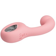 PRETTY LOVE - ERYNNYES VIBRATORE PUNTO G + STIMOLATORE CLITORIDEO 10 VIBRAZIONI ROSA